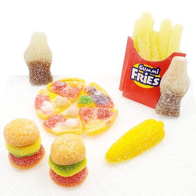 Fruidles Gummi Candy Bags, Fat-Free (Sour Lunch Bag)