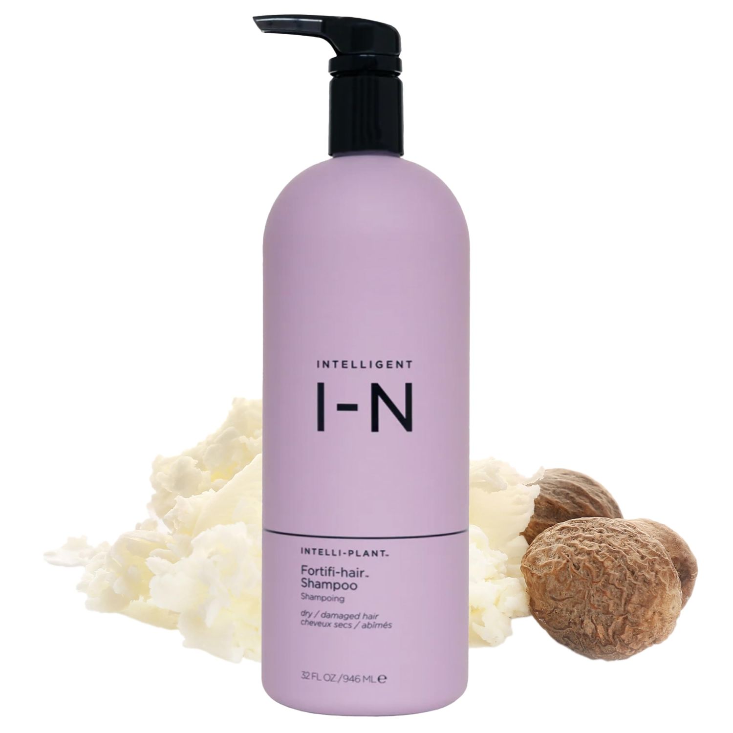 Intelligent Nutrients Fortifi-hair Shampoo, Moisturizing, Plant-Based Shampoo for Dry, Damaged Hair, Rejuvenates, Rebuilds, Vegan, 32 Oz