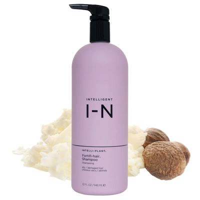 Intelligent Nutrients Fortifi-hair Shampoo, Moisturizing, Plant-Based Shampoo for Dry, Damaged Hair, Rejuvenates, Rebuilds, Vegan, 32 Oz