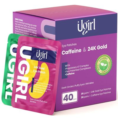 Ugirl Under Eye Patches for Dark Circles - Deliver a Burst of Hydration - Reduce Under Eye Bags and Smooth Wrinkles - Eye Masks for Puffy Eyes