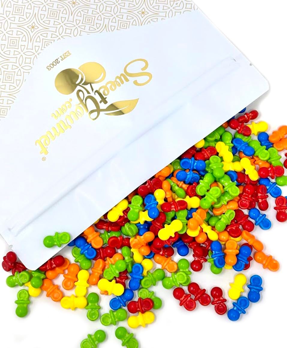 SweetGourmet Bright Pacifiers Coated Pressed Hard Candy Assorted Flavors 3 Pounds