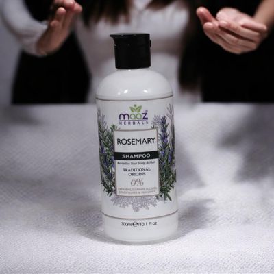 Maaz Herbals NATURAL ROSEMARY SHAMPOO - Invigorates the scalp, promotes hair growth, and leaves your hair feeling refreshed and revitalized