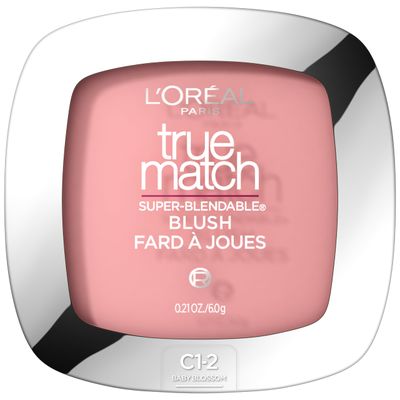 L&#39;Oreal Paris True Match Super-Blendable Powder Blush, Baby Blossom C1-2, 0.21 Oz (Packaging May Vary)
