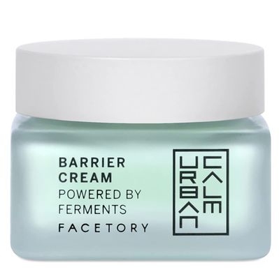 FACETORY Urban Calm Barrier Cream Moisturizer with Hyaluronic Acid - Face Lotion with Fermented Honeybush - Hydrating Rich Water Gel for Dry, Oily Sensitive Skin