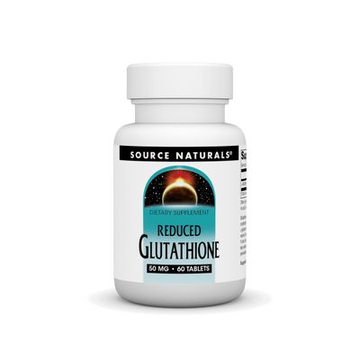 Source Naturals Glutathione, Supplement for Liver Support - 50mg - 60 Tablets
