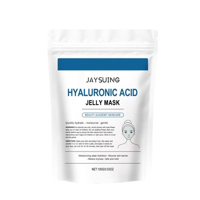 Hyaluronic Acid Powder 100g - Low Molecular Weight, Vegan Cosmetic Grade, Water-Soluble Hydrating Ingredient for DIY Facial Serums, Moisturizing Smoothing Skin (1PC)