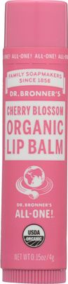 Dr. Bronners Organic Cherry Blossom Lip Balm, 0.15 OZ