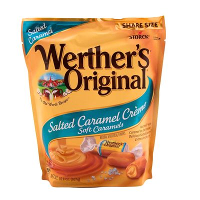 Werther's Original Salted Caramel Crme Soft Caramels, Shareable Size Bag, Individually Wrapped Pieces, 10.8 Ounces
