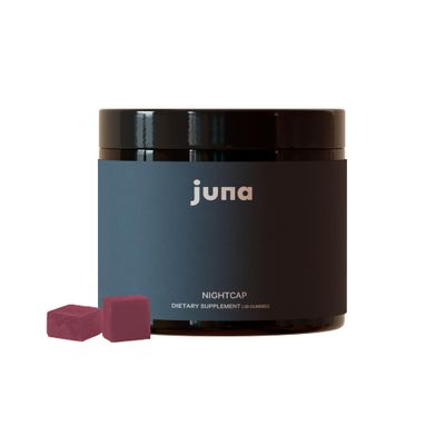 Juna Nightcap Sleep Gummies - Sugar-Free, All-Natural Sleep Aid with Low-Dose Melatonin, Tart Cherry, GABA, Magnesium, Chamomile Passionflower - 30 Servings