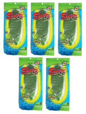 Pigui Mexican Slaps Lollipop Candy Green Apple Flavor - 50 Pieces Total Dulces Pigui Paletas