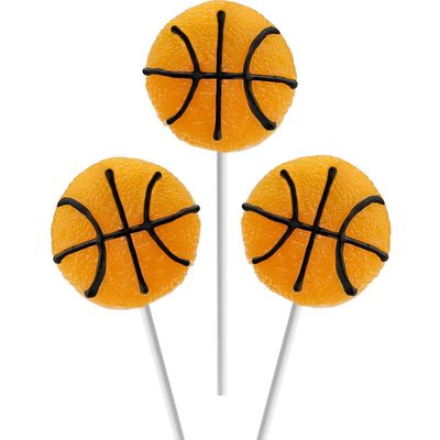 Super Sports Ball Candy Basketball, Football, Soccer, and Baseball, Individually Wrapped Sport Variety Pack (Basketball, 12-Pack)