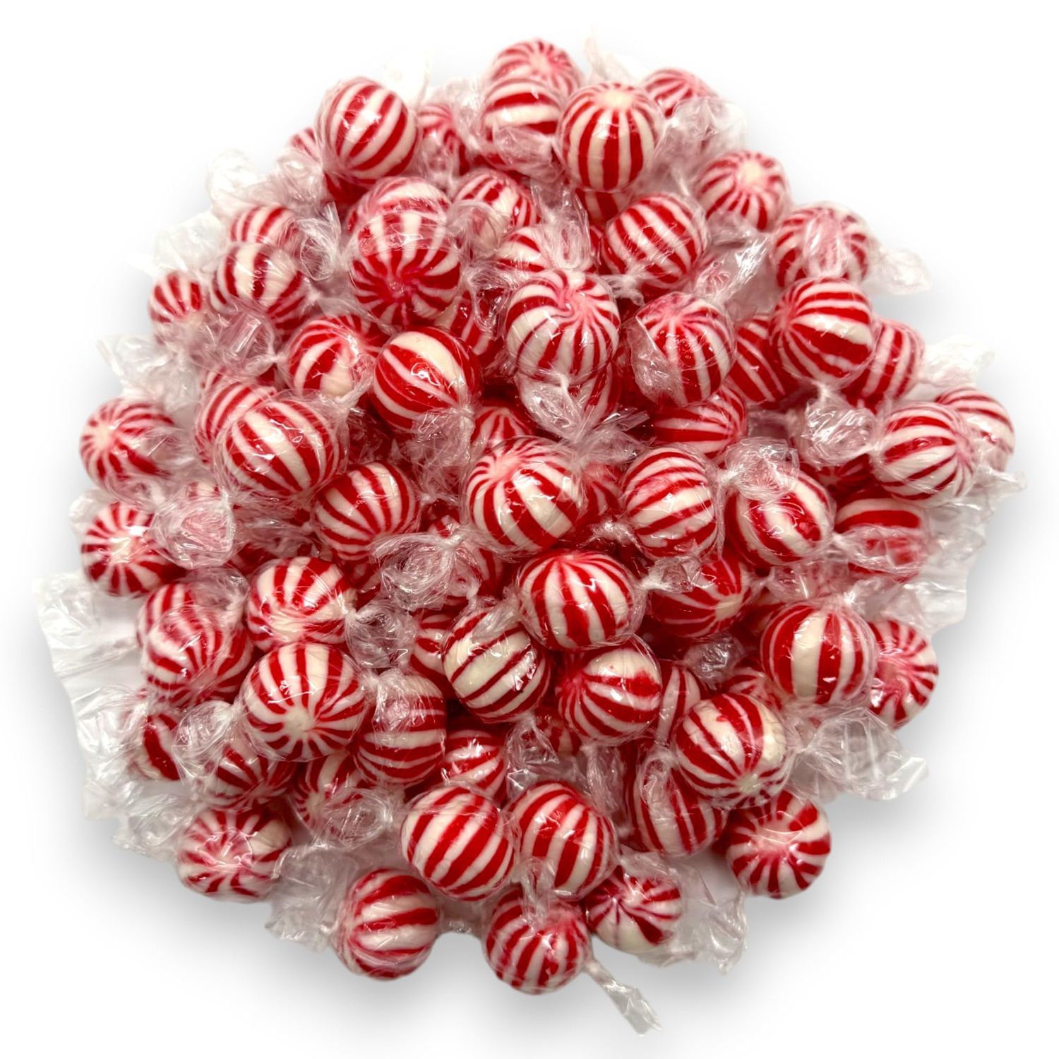 Klub Bulk Jumbo Peppermint Balls -1.5 lbs Premium Peppermint Candy-Individually Wrapped Peppermints in Bulk for Parties, Events, and Everyday Enjoyment-Refreshing Mint Flavor(24 oz)