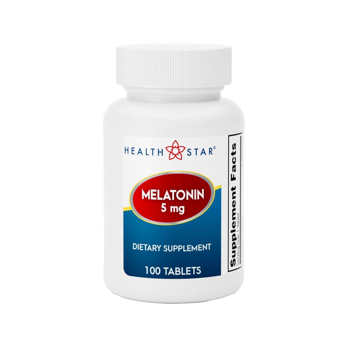 GeriCare Melatonin 5mg Tablets, Balances Nighttime Routine - Helps Adjust to Changing Schedules - Promotes Restful Evenings - Easy-to-Take Tablets, 100 Count (Pack of 1)