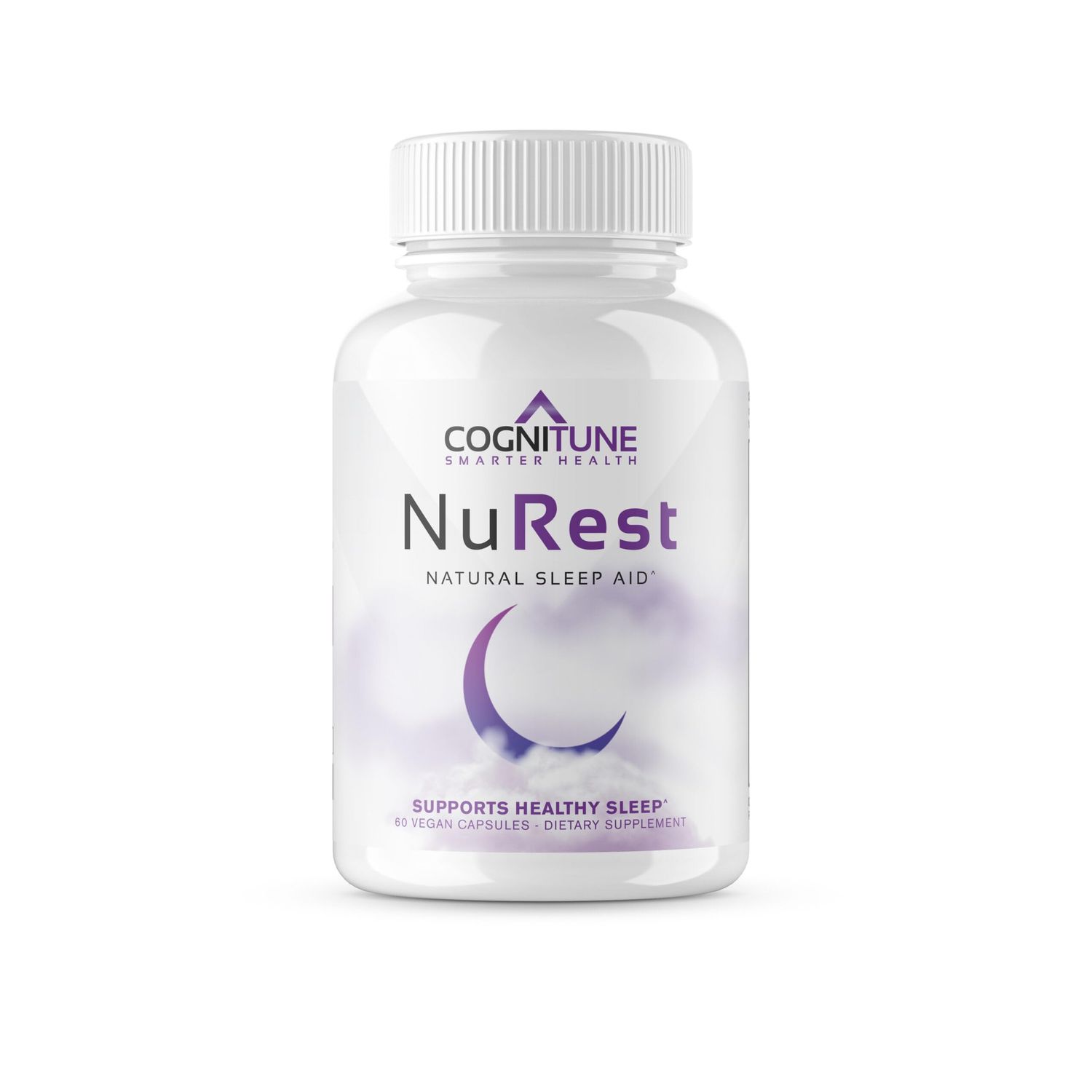 CogniTune Natural Sleep Supplement - Non Habit Forming Sleeping Pills, Non Drowsy Herbal Sleep Aid Formula wMelatonin, Valerian Root, Lemon Balm, Chamomile, GABA, L-Theanine, Magnesium, Amino Acids