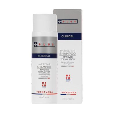 Turkeyana Plus Clinical Hair Repair Shampoo - Growth, Anti-Thinning, Regrowth, Vegan Formula, Adults Biotin, Keratin, Sodium DNA Plant Stem Cells, 8 oz