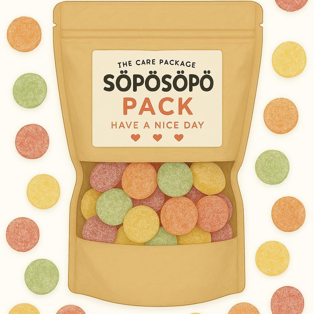 SPSP Scandinavian Treat Pack - Pantteri Hedelm Fruit Gummies - 150g Nordic Candy Bag - Sugar-Coated Fruity Wine Gums - Finnish Pick Mix Favorite soposopo pack