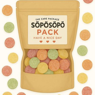 SPSP Scandinavian Treat Pack - Pantteri Hedelm Fruit Gummies - 150g Nordic Candy Bag - Sugar-Coated Fruity Wine Gums - Finnish Pick Mix Favorite soposopo pack