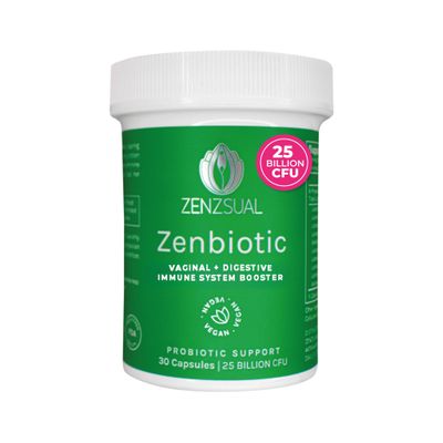 ZENZSUAL Zenbiotic Probiotics for Women - Supports Vaginal Health, pH Balance, Odor Control, Digestive Wellness, Hormone Balance, and Immune Function - 25 Billion CFU