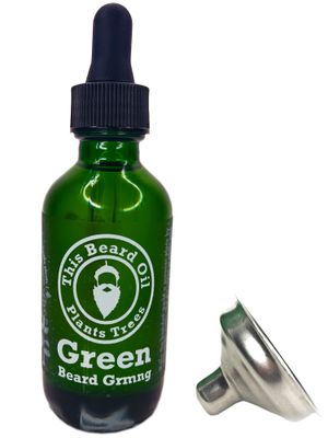 Green Beard Grmng Natural Beard Oil - Cedarwood - This Beard Oil Plants Trees from Simple Recipe Included - 2 Ounce