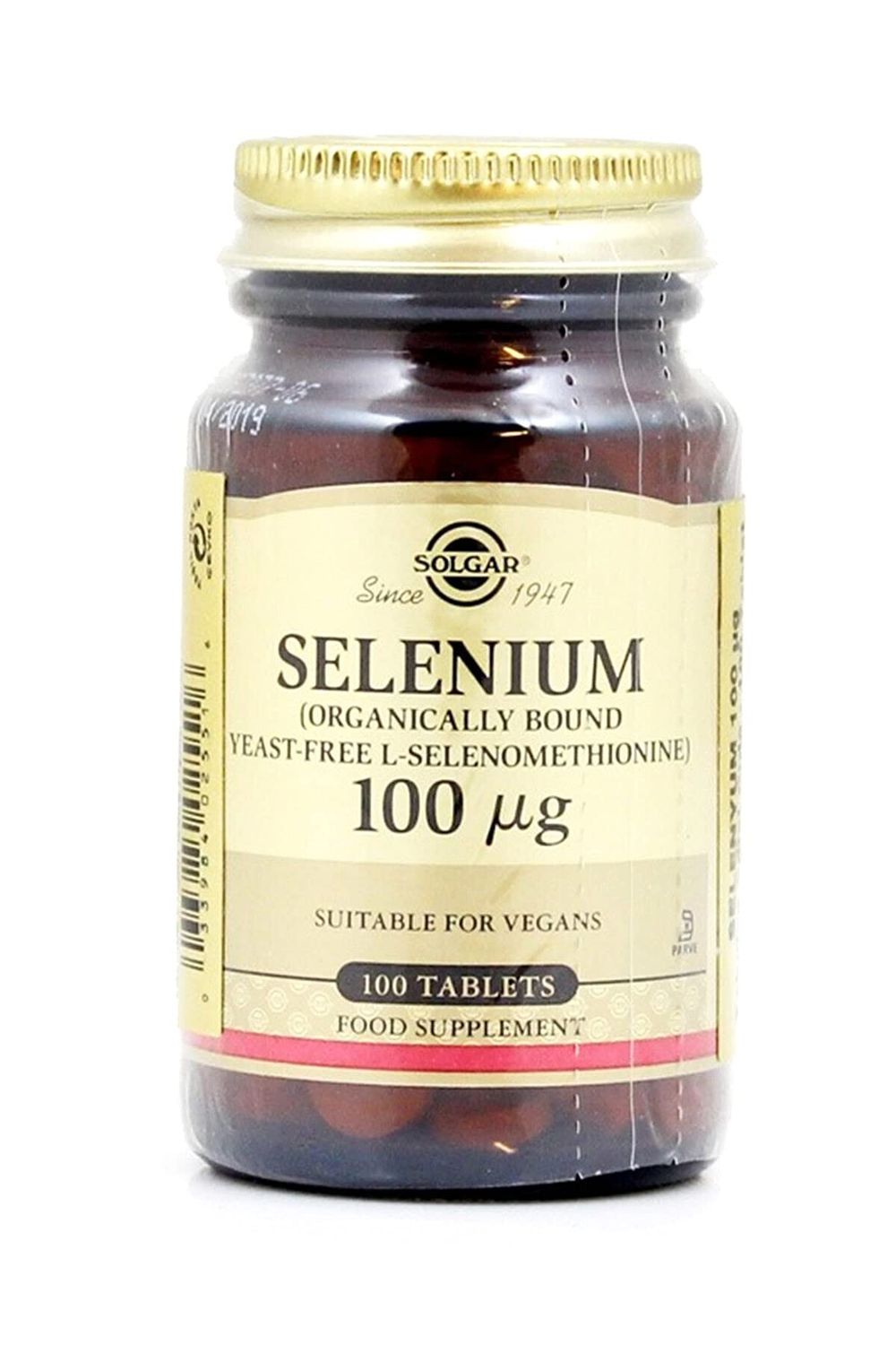 Solgar Yeast-Free Selenium 100 mcg - 100 Tablets - Supports Antioxidant Immune System Health - Non-GMO, Gluten Free, Dairy Free, Kosher - 100 Servings