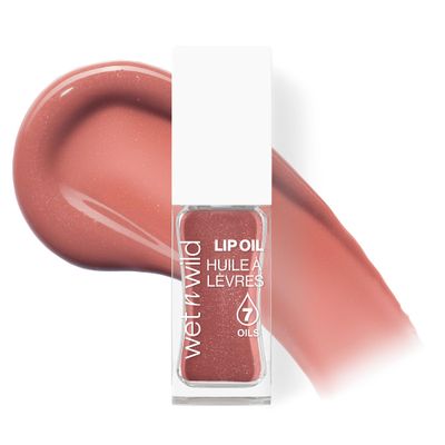 wet n wild Lip Oil - Lightweight, Non-Sticky, Hydrating Nourishing Formula with 7 Conditioning Oils, Vegan Cruelty-Free - Cocoa Rose