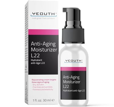 YEOUTH Anti Aging Face Moisturizer for Women Men with Jojoba Shea Butter, Hydrating Facial Cream Promoting Firmer Look Smoothing The Skin 1oz