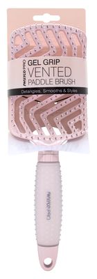 Swissco Pro Gel Grip Vented Hair Brush Gloss (Ballet Pink Gloss)