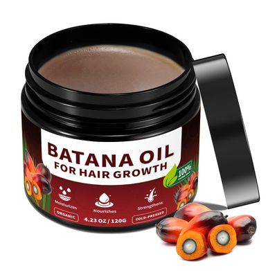 Batana Natural Hair Growth Oil - Raw Batana Oil for Hair Growth from Honduras - 100 Pure - Increases Hair Thickness, Prevents Loss, Eliminates Split Ends for Men Women - 4.23 OZ