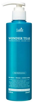 LA&#39;DOR Wonder Tear Deep Conditioning Treatment Mask for Dry Damaged Hair - Moisturizing Hydrating Protein Keratin Growth Conditioner for Color Treated, Frizzy, Curly Hair 8.45 Fl Oz LADOR Korean