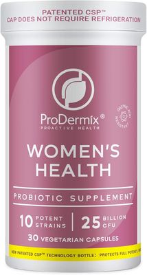 PRODERMIX Probiotics for Women, Vaginal Probiotic, Promotes PH Balance, UT Health, 25 Billion CFU, Once Daily Womens Supplement, Kosher, 30 Capsules (30 Capsules)