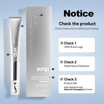 WNP Eye CreamWrinkle Eraser Massaging Eye Cream, Multi-peptide Firming Eye Tightener, Anti-Aging Eye Cream for Puffiness and Bags Under Eyes CreamElectric Massage Eye Cream