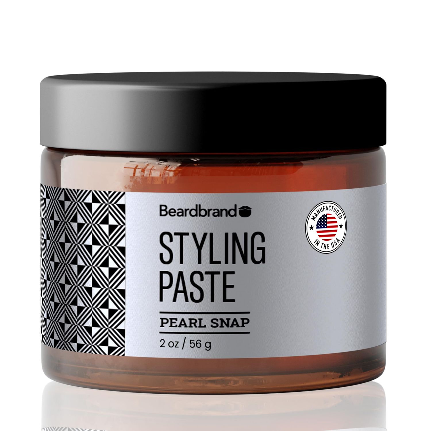 Beardbrand Beard Styling Paste - Medium Hold and Natural Look Hair Paste for Men - Versatile Beard Balm Hair Styling Cream - Teakwood, Rosemary, Citrus Scent- 56 grams