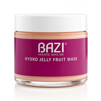 BAZI Hydro Jelly Fruit Mask with Hyaluronic Acid and Organic Fruit Extracts - Revitalizing, Hydrating, and Resurfacing Jelly Mask for Normal Dry Skin