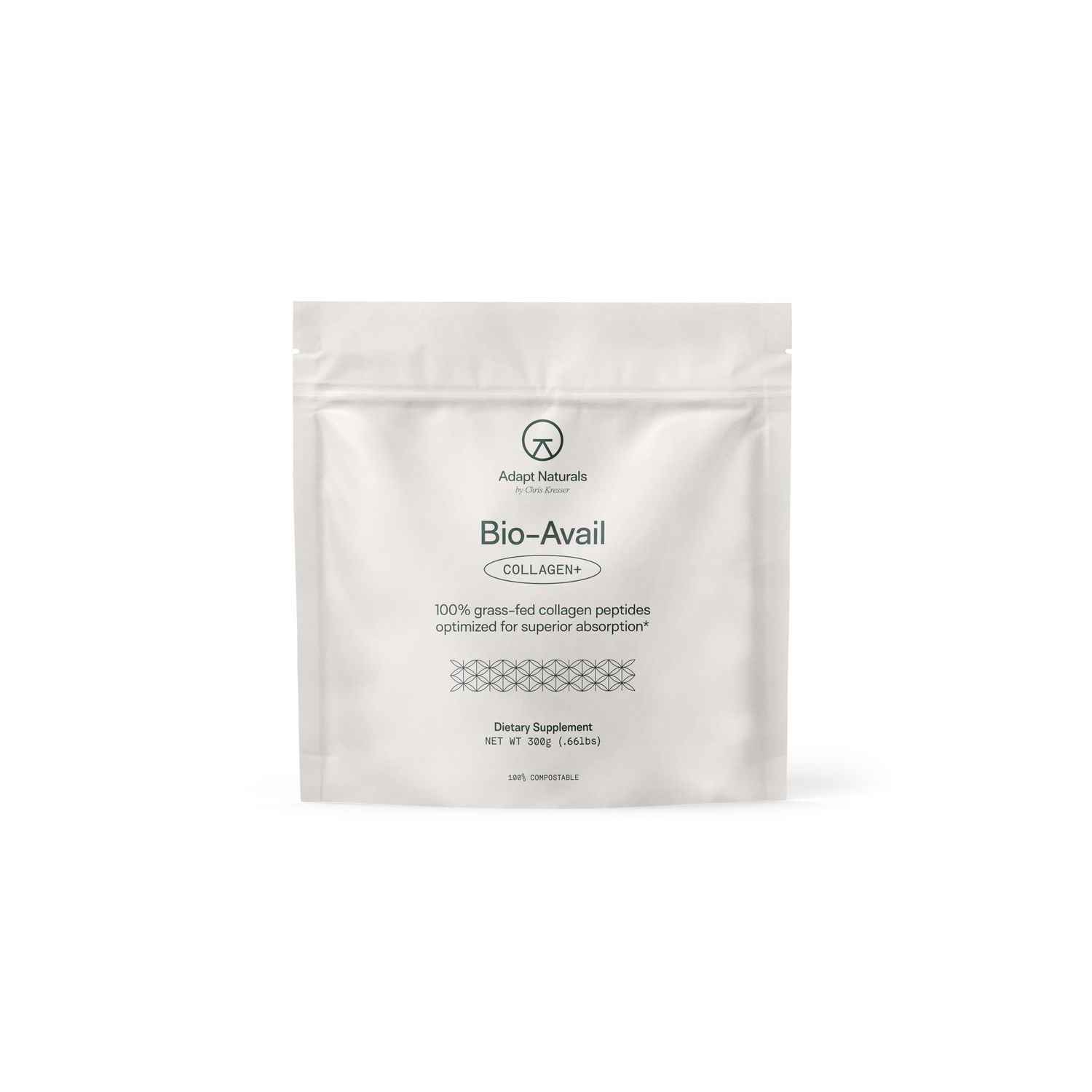 Adapt Naturals Bio-Avail Collagen, Certified Grass Fed Collagen Peptides, Optimized for Superior Absorption, Naturally-Sourced Bio-Avail Collagen Supplements for Women and Men, 30 Day Supply