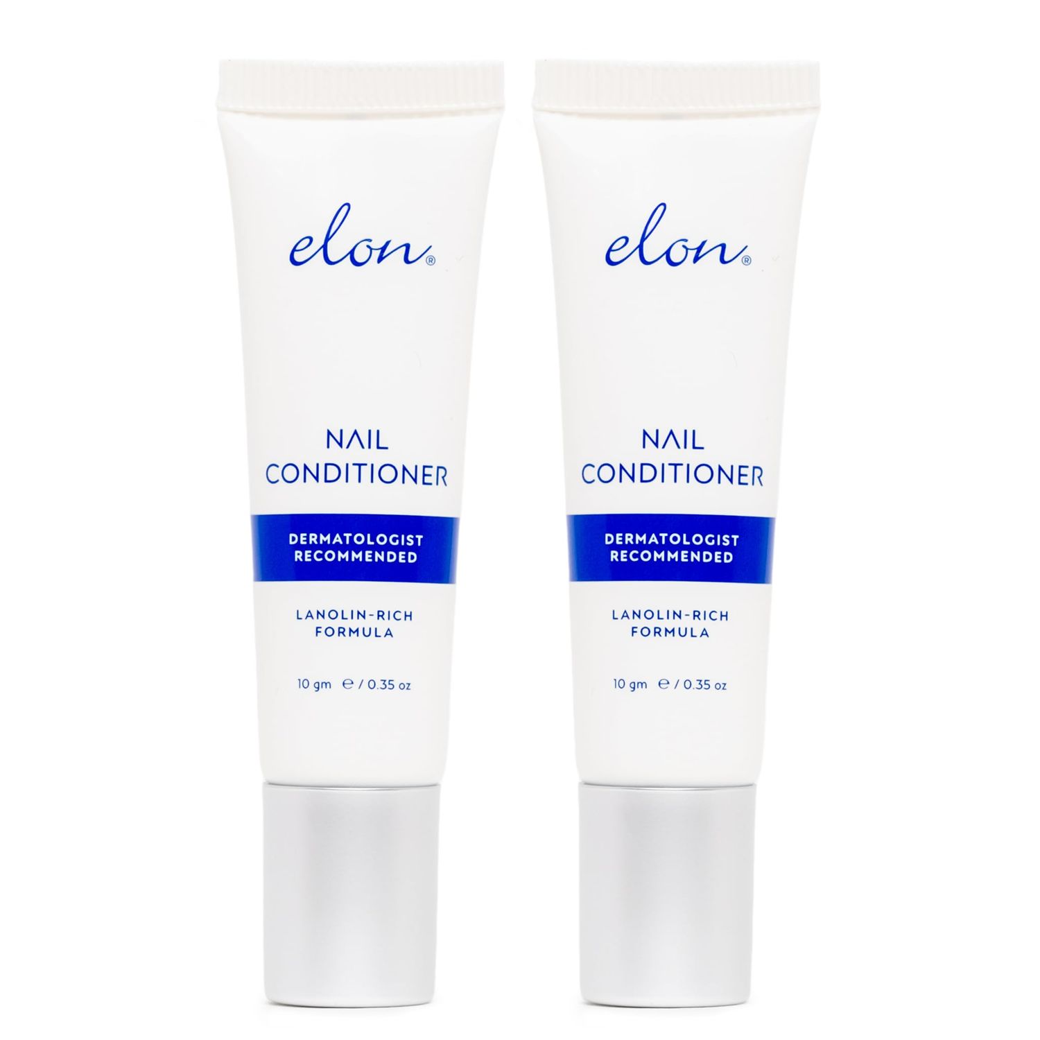 Elon Lanolin-Rich Nail Conditioner, Strengthens Nails Nail Growth (10g tube, 2 Pack)