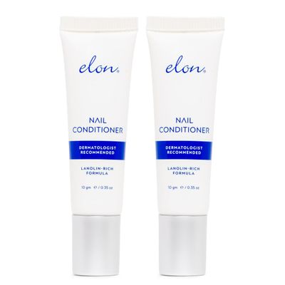 Elon Lanolin-Rich Nail Conditioner, Strengthens Nails Nail Growth (10g tube, 2 Pack)