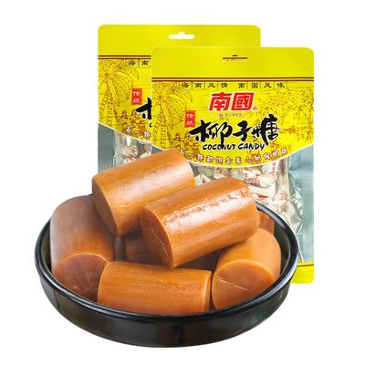NANGUO food traditional coconut sugar, fruit drop, hard candy, Chinese sugar, wedding candy, casual drama snacks, childhood memory candy, 14.12 ounces2 bags