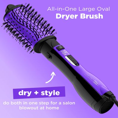 INFINITIPRO BY CONAIR The Knot Dr. All-in-One Oval Dryer Brush, Hair Dryer Volumizer, Hot Air Brush