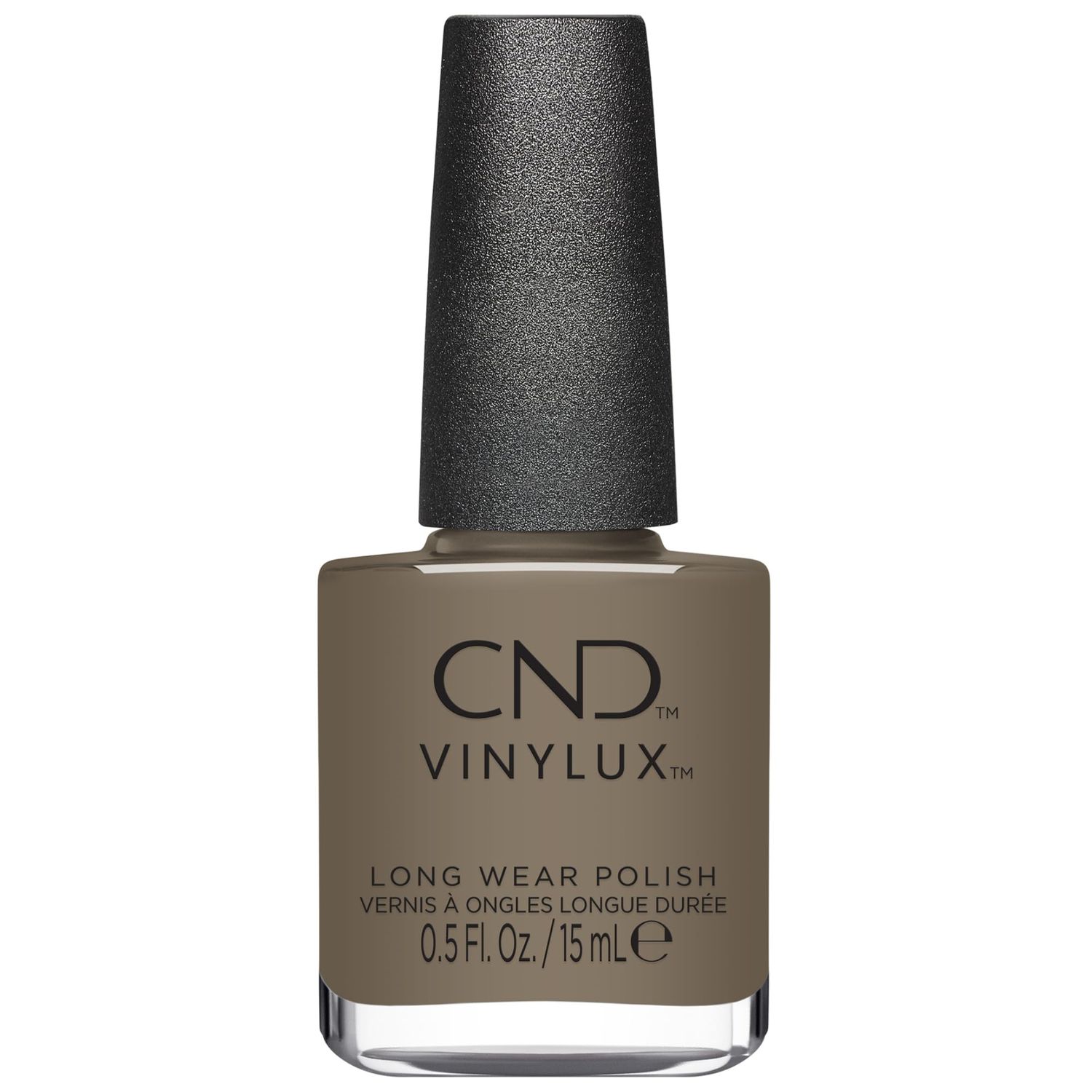 CND Vinylux Longwear Gray Nail Polish, Gel-like Shine Chip Resistant Color, 0.5 Fl Oz