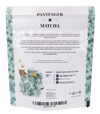 Organic Ceremonial Grade Matcha Emerald Green, Creamy Sweet (for a matcha) Japanese - First Harvest - Hand Picked - Stone Milled By Pantenger