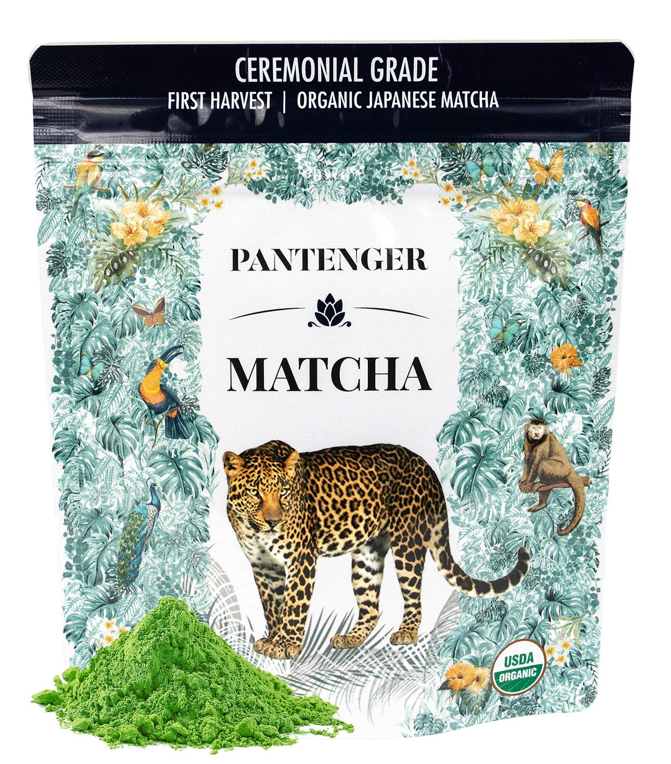 Organic Ceremonial Grade Matcha Emerald Green, Creamy Sweet (for a matcha) Japanese - First Harvest - Hand Picked - Stone Milled By Pantenger
