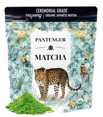 Organic Ceremonial Grade Matcha Emerald Green, Creamy Sweet (for a matcha) Japanese - First Harvest - Hand Picked - Stone Milled By Pantenger