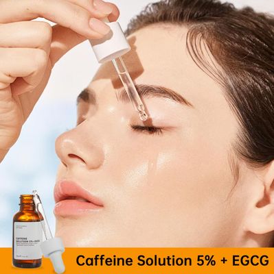 Caffeine Solution 5 EGCG, Caffeine Eye Serum For Face, 30 ML 1 PCS Moisturizing Under Eye Solution For Reduces Dark Circles Puffiness.