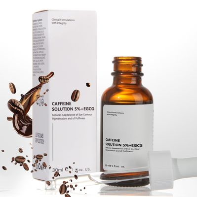 Caffeine Solution 5 EGCG, Caffeine Eye Serum For Face, 30 ML 1 PCS Moisturizing Under Eye Solution For Reduces Dark Circles Puffiness.