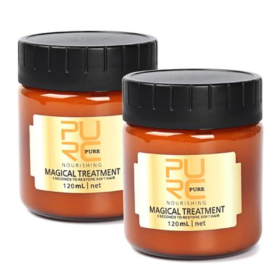 GES Hair Conditioner, Hair Conditioner, 1.2L, Deep Hair Conditioner, Professional Salon Treatment, Repairs Damage Hair Root, Hydrating Hair Mask, 2x120ML