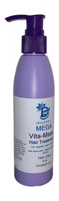 Mega Vita-Mask Hair Treatment With Stem Cells, Vitamins and Plant Extracts, For Thinning or Damaged Hair and Hair Loss, By Diva Stuff