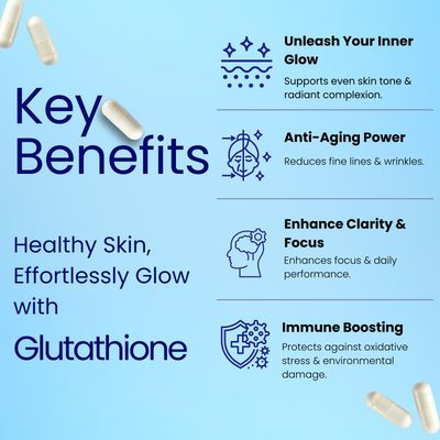 Relumins Advance Nutrition Gluta 1000 - Reduced L-Glutathione, Alpha Lipoic Acid Rose HIPS - Antioxidant Support for Skin Overall Wellness - 30 Veg Capsules (15-Day Supply)