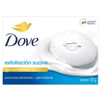 Dove Soap Exfoliacion Suave 4.75 Oz 135g (Gentle Exfoliating), 4.75 Fl Oz