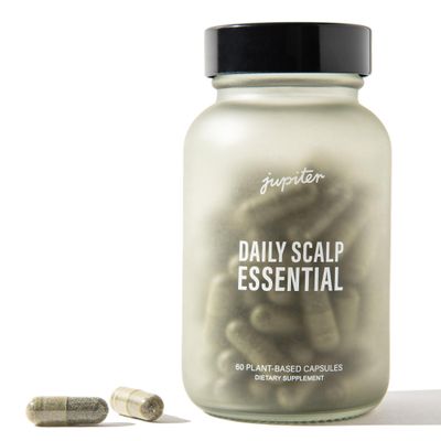 Jupiter Daily Scalp Essential Hair Loss Supplement, for Women Men, Hair Vitamins, for Flaky, Itchy, Oily, Dry Scalp, All-Natural, Plant-Based Ingredients, for Thicker, Fuller Hair, 60 Capsules