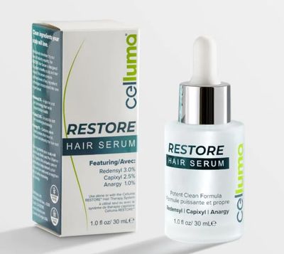 Restore Hair Serum 7 Active Blend with Redensyl (3), Capixyl (2.5) and Anargy (1), Vitamins B3, B5, B7 - Use with Red Light Therapy Or Alone Daily